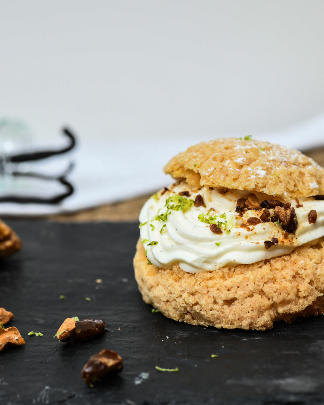 Pâtisserie chou à la crème vanille Kitchen Vallée Yvelines Essonne
