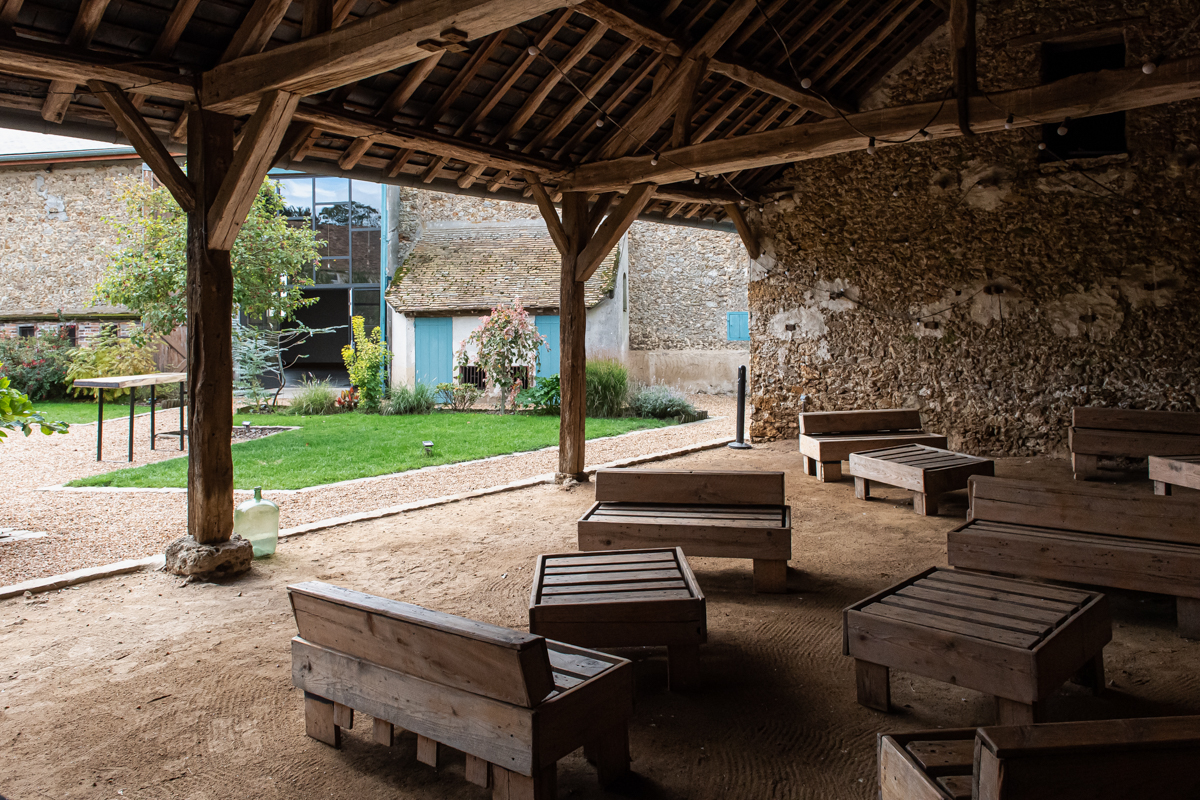 vue de la grange Ferme d'Armenon