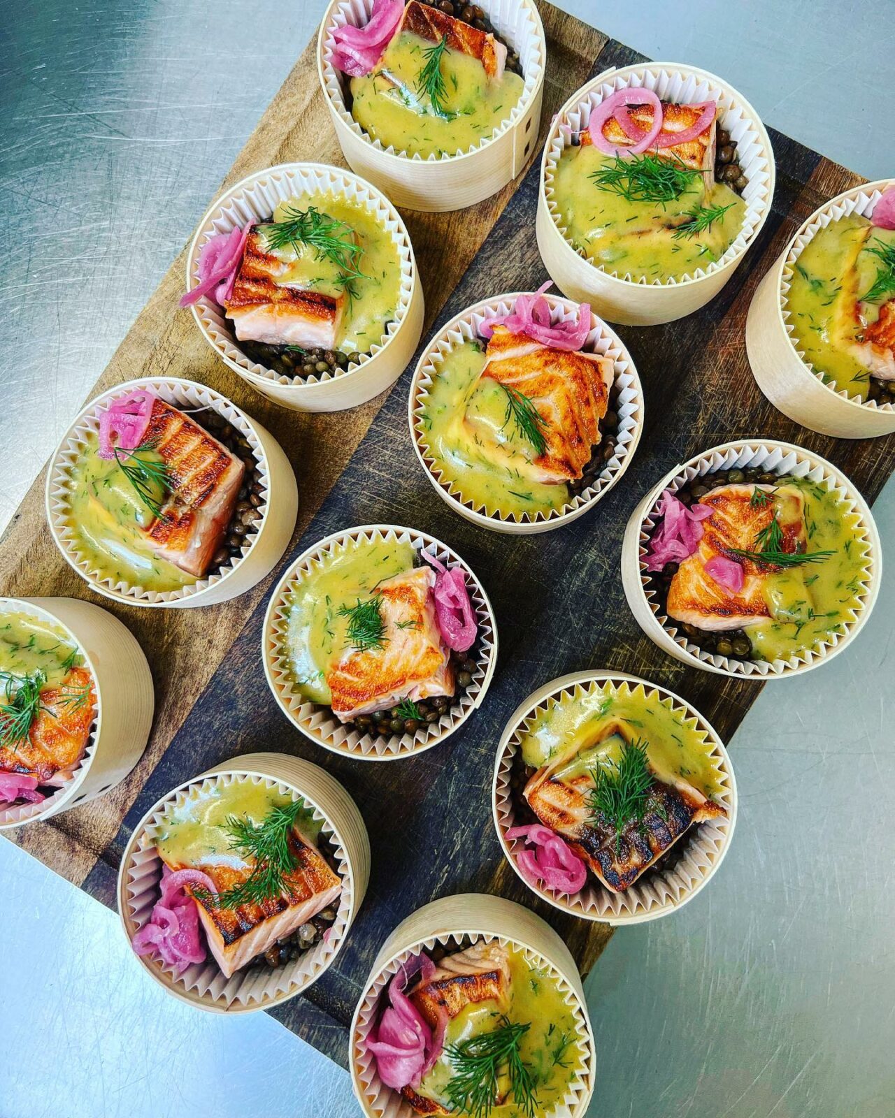 bouchée saumon Grain de Cel' Traiteur