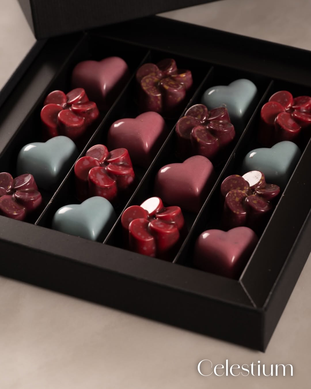coffret de bonbons au chocolat Célestium